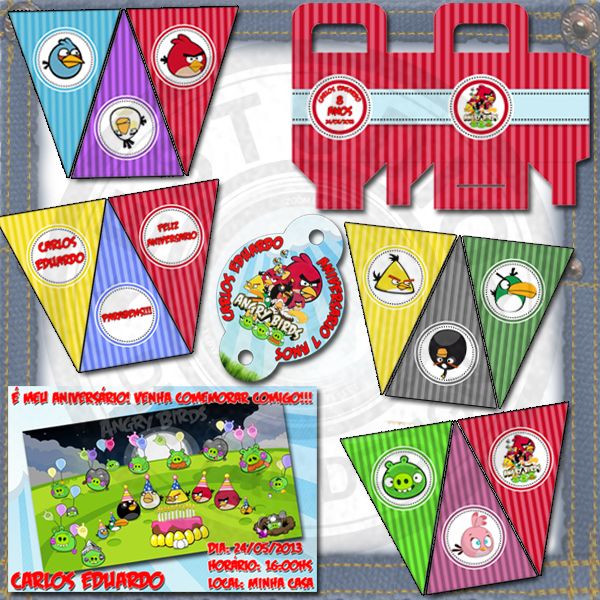 Kit Festa Angry Birds (Básico)