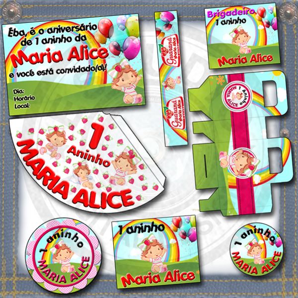 Kit Festa Moranguinho Bebê